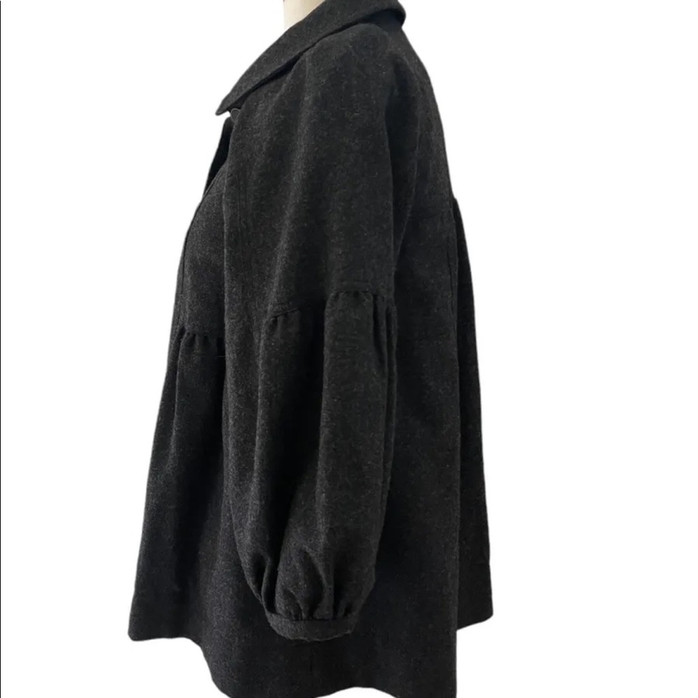 Free People Wool Coat Jacket Womens Sz Small Heather Gray Lined - Picture 2 of 9